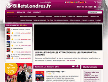 Tablet Screenshot of billetslondres.fr